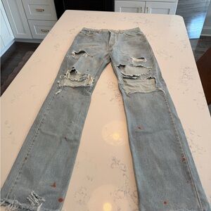 Distressed Light Blue Men's Jeans Levi’s 505